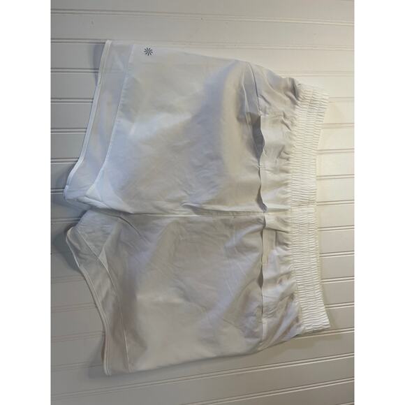 NWT Athleta Mesh Racer Run Short 4" Inseam White Size Womens 1X 1XL - Picture 4 of 5